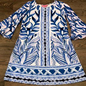 Lilly Pulitzer Bell Sleeve Swing Dress Size M